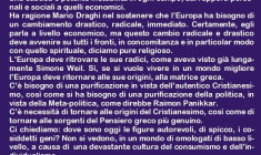 Crediamo nell’Italia migliore, crediamo nell’Europa migliore, crediamo nella Chiesa migliore…